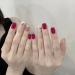 Wearing nail art nail patches for autumn and winter appearing white and purple with pearl gloss The nail patches are detachable (Color : B Size : Gold plated sealant glue version) 1 count (Pack of 1) B - Buy Online on SooperMarket.com
