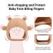 Bear Mitten Baby Teether - Anti-Drop Teething Toy for Babies 3+ Months - Silicone Teether for Teething Relief - BPA Free (Brown) - Buy Online on SooperMarket.com