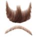 Fake Mustache Face Beard for Adults Realistic Makeup Costume Lace Man Beards Brown for Halloween Costumes - Buy Online on SooperMarket.com