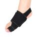 FILFEEL Toe Separator Three-dimensional Hallux Valgus Corrector Black + PU Silicone Arch Pad (1 Pair)