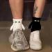 Balleenshiny Funny Magnetic Suction 3D Doll Couple Socks - Unisex One Size 2 Pairs White - Buy Online on SooperMarket.com