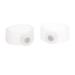 Healifty 1 Pair Weightlifting Rings (White)
