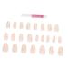 WOFASHPURET 1 Set Nail Patch Nail Files Fingernail File French Decor Nail Decals Full Cover Nails Diy Nail Accessory Salon Diy Nail Decor Fake Nail Stickers X4 Girl