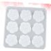 STOBOK 9 Resin Epoxy Silicone Molds Flower Soap Silicone Epoxy Molds Epoxy Resin The Flowers Pendant - Buy Online on SooperMarket.com
