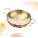 Alipis 2pcs Skillet Pan Woks and Stir Fry Pans Stainless Stock Pot for Soup Stainless Steel Dinner Plates Chinese Wok Nonstick Stovetop Wok Korean Noodle Ramen Pot Non- Italy Non Stick Size 1x2pcs Goldenx2pcs - Buy Online on SooperMarket.com