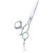 Purple Dragon 6.0 inch Swivel Thumb Japanese 440C Barber Razor Edge Salon Hair Cutting Scissor and Thinning Shear - Perfect for Professional Hair Stylist Barber Hairdresser (6 inch) - Buy Online on SooperMarket.com
