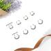 Silver Metal Loc Hair Beads - Pack of 40 - African Deadlock Cuff Ring Jewels for Black Women - Buy Online on SooperMarket.com