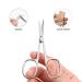 Jarvistar Professional Nail Scissors - Sharp Curved Stainless Steel Manicure & Pedicure Shears with Case | 95mm Bent Skin & Nail Clippers - Buy Online on SooperMarket.com