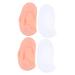 minkissy 4 Pairs Silicone Feet Foot Care Protector Non- Slip Silicone Socks Anti- Cracking Socks Plantar Socks Moisturizing Socks Elastic Gel Socks Moisturiser Socks Silica Gel L 19.5X9.5X1.5CM