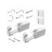 2 Pack Home Nose Piercing Kit, SLVIEKAE Disposable Self Nose Piercing Gun, Nose Stud Piercing Kit with 6 Pcs Free Nose Rings (Silver)