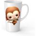 White Ceramic Baby Monkey Mug - Large 483 ml Perfect for Hot Chocolate or Milk Fun and Easy to Use - Buy Online on SooperMarket.com