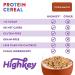 HighKey High Protein Breakfast Cereal - 8oz Keto Snacks Zero Sugar & 0 Net Carb Grain & Gluten Free Low Carb Cereals Paleo Diabetic Ketogenic & Non GMO Food Healthy Snack Grocery Foods - Cinnamon - Buy Online on SooperMarket.com