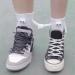 3D Couple Socks - Funny Magnetic Suction Design - Black & White 4 Pairs - Buy Online on SooperMarket.com
