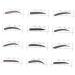 Beavorty 36 Pcs 48 Diy Eyebrow Stencil Eyebrow Grooming Stencils Non Woven Quick Eyebrow Sticker Card - Buy Online on SooperMarket.com