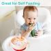 EasyRuir 3 in 1 Baby Bowl with Lid, Straw, and Snack Insert | Suction Toddler Bowl - BPA Free Self-Feeding Training Utensils | Pink - Buy Online on SooperMarket.com