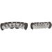 Shiny Teeth Hip Hop Prop Teeth Accessory Halloween Party & Hip Hop Fashion Brass Material Silicone Grooves Tweezers Fashionable & Luxury Appearance (Glossy black suit (real Glossy Black Suit (Real Gold Plating) - Buy Online on SooperMarket.com