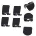 CABILOCK 16 STK Self-Adhesive Razor Hooks | Rustproof Steel Kitchen Utensil & Toothbrush Holder | Black | International Shipping - Buy Online on SooperMarket.com