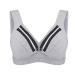 AYNEFY Nursing Bra Lightly Padded Cotton Nursing Breast Feeding Prevent Sagging Pregnant(XL(38 85)-Gray)