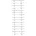 NOLITOY 30 Pcs Microblading Ruler Sticker Scale Ruler Eyebrow Guide Measure Tool Design Ruler Make up