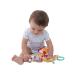 Baby Comfort Blanket with Tag Security and Teething Toys - Bear and Apple Red - Buy Online on SooperMarket.com