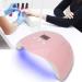 UV LED Nail Lamp 54W 18pcs UV LED Nail Light Portable Nail Lamp Professional Nail Dryer Gel Polish Light with 3 Timers Professional Nail Art Tools(Pink) - Buy Online on SooperMarket.com