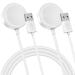 JUD       for Apple Watch Charger 2Pack 6.6ft/2m, Fast iWatch Charger Wireless Magnetic Charging Cbale Compatible Apple Watch Charger Series 8/7/6/5/4/3/2/1/SE 2 White