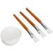 Facemask Mixing Tool Set Wooden Brush Set Reusable Silicone Face Mask Bowl Multifunctional Adjustable Thickness Ideal for Oils and Moisturizers - Buy Online on SooperMarket.com