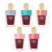Ofanyia Ice Cream Shape Lip Gloss 5Colors Set Long Lasting Waterproof Non-stick Cup Liquid Lipstick Lip Glosses Kit