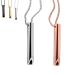 Breathlace Necklace Quit Smoking Breathlace Quit Smoking Breathing Necklace for Anxiety Relief Anxiety Stress Panic Attack Meditation Tools Necklace (Silver+ Rose Gold)