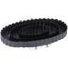 Kerbl Reform Curry Comb Black with Hand Strap - 17x10 cm | Durable Grooming Tool for Horses | International Shipping Available - Buy Online on SooperMarket.com