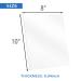 10 Pack Clear Plastic Sheet 8x10 Plexiglass Panels 0.03 Thick - Ideal for Crafting, Picture Frames, Resin Painting & Signs - Buy Online on SooperMarket.com