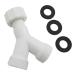 Convenient 3/4 Inch Y Connector Resistant Y Splitter Connector for Washing Machine & Dishwasher Dishwasher Hose Connector