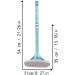 Virtcooy Glass Cleaning Brush - Glass Cleaning Scraper | Wet and Dry Dual Use Window Floor Wash Brush Mesh Screen Cleaner for Walls Counters Sofa Blue - Buy Online on SooperMarket.com