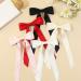 Chic Bow Hair Clips for Women and Girl Set of 2 Big Bowknot Hairpins with Satin Ribbons - French Hair Barrettes in Elegant Colors - Buy Online on SooperMarket.com