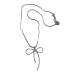 Oralgos fashionable elegant necklace with loop trailer simple snake bone chain choker necklace sweet cool collarbone chain