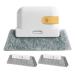 Epodmalx Yellow Window Cleaning Brush Window Sill Slot Cabinet Crevice Brush with Replacement Head Household Cleaning Tools