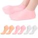 3 pairs of moisturizing socks socks of foot care socks for men and women gel socks for cravings dry hard cracked feet ankle heel (multicolored)