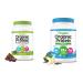Orgain Organic Plant Based Canadian Protein Powder Creamy Chocolate Fudge - Vegan Lactose Free & Protein & Greens Vanilla Bean 2.0 Ib