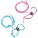 zhuangyulin 6 1PC Hamster Harness Rope Pet Hamster Harness Lovely Adjustable Pet Rat Mouse Hamster Harness Rope Ferret Finder Lead Leash with Bell Blue Small - Buy Online on SooperMarket.com