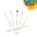 6 Partial make -up set for facial body multifunctional nylon brush for face eyes lips face body make -up best for beginners and professional makeup artists