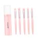 1set Set Eye Shadow Brush Set Eye Makeup Kits Eyeliner Brush Makeup Brish Holder Tool Stand Lash Holder Makeup Brush Holder Lash Kits Make up Pink Plastic Abs Plastic Handle