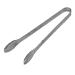 Long kitchen tweezers made of stainless steel perfect stop when cooking versatile with precision -toothed tips (black flattened)