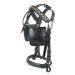 Brama West horse driving bridle with blinkers - driving headpiece - black - size Shetty