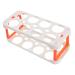 KOMBIUDA Box Egg Carton Eggs Deviled Egg Tray with Lid Kitchen Egg Container Side Door Refrigerator re-usable White 22.3X10.1X8.9CM