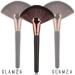 Glamza Face Makeup Fan Brush Large Black/Gold - Buy Online on SooperMarket.com