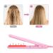 Small Curling Iron for Short Hair | 2 in 1 Mini Hair Straightener & Curler | Tourmaline Ceramic | Pink - Buy Online on SooperMarket.com