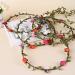Kaptin 10 Pack Multicolor Flower Crown Headband for Women and Girls - Festival, Wedding, Party Floral Garland Headbands - 10 Count - Buy Online on SooperMarket.com