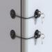 HavenHause Fridge Lock with 4 Keys usable as Cabinet Locks, Refrigerator Lock, Freezer Lock and Child Safety Locks with 4 Extra Strong Adhesives - Black (Pack of 2) 2 Pack