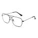 JM plane blue light blocks computer glasses space eye protection video eyeglasses anti glare women men gunmetal frame black temple tips