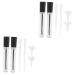 Healeved 4 Sets Empty Mascara Tube Clear Mascara for Eyelashes Volume Clear Eyelash Mini Funnel Plastic